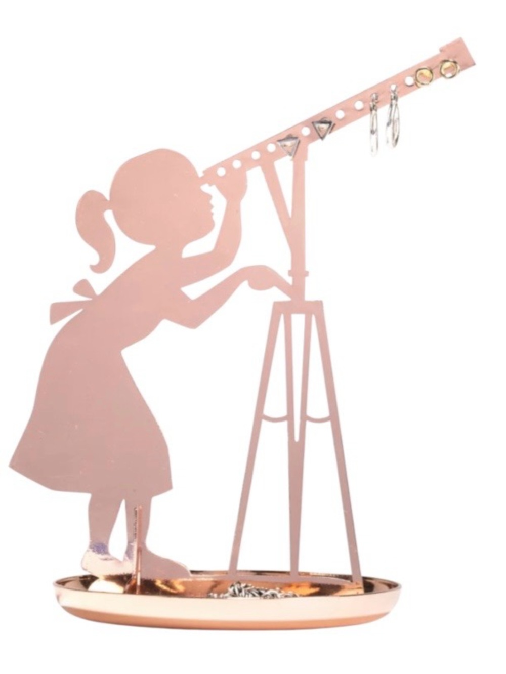 Kikkerland Copper Stargazer Jewelry Stand (NWT)